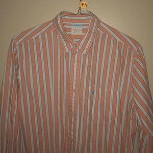 Vintage Mens American Eagle Orange/Blue Shirt Sz M
